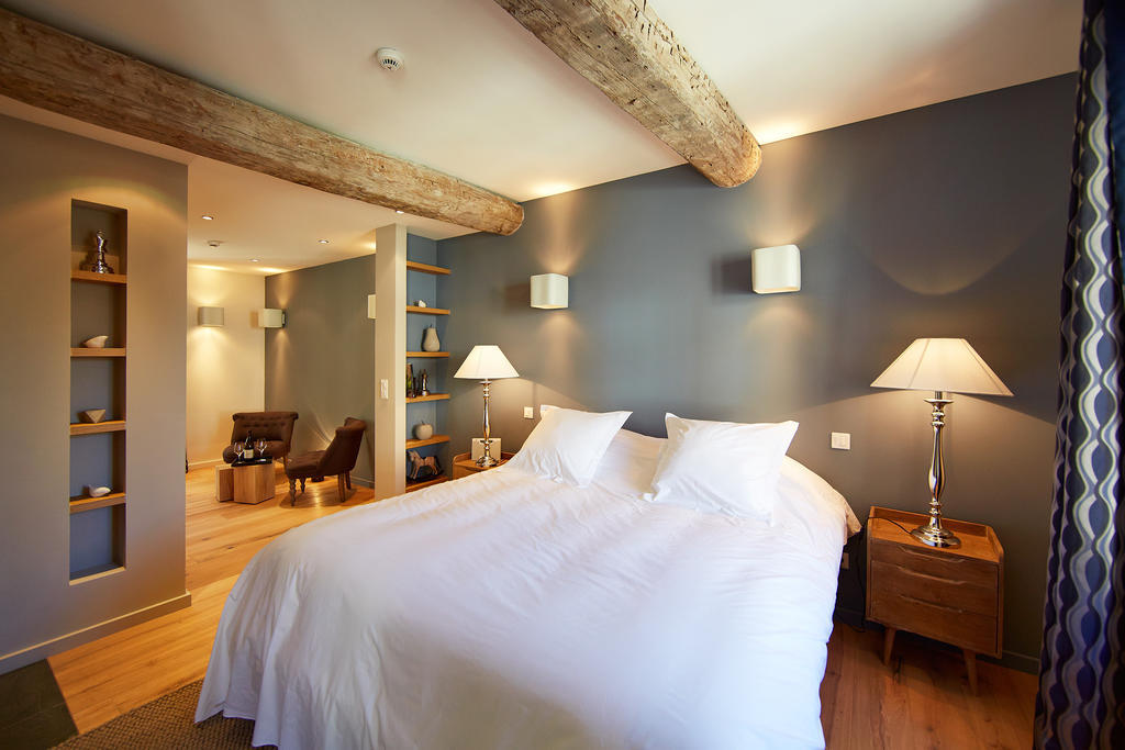 Les Chambres De L'Oustalet, Chambres D'Hotes Et Restaurant Etoile 지공다스 객실 사진